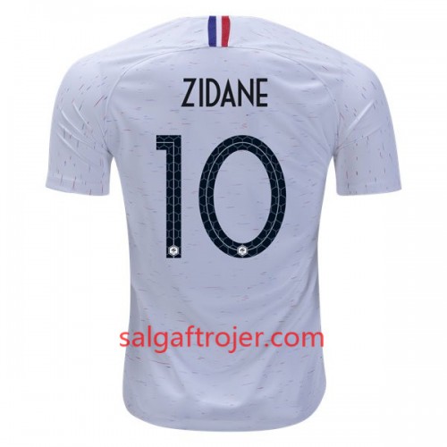 Frankrig Fodboldtrøjer Zidane 10 Udebanesæt VM 2018 Frankrig Fodboldtrøjer Zidane 10 Udebanesæt VM 2018